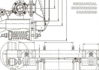 Mechanical instrument making. Technical illustration. Vector