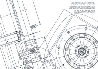 Vector engineering illustration. Cover, flyer, banner, background