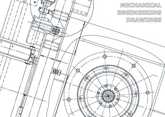 Vector engineering illustration. Cover, flyer, banner, background