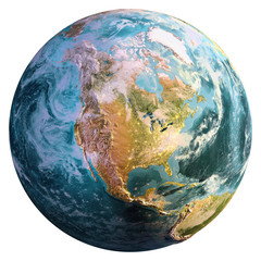 Planet Earth map - obrazy, fototapety, plakaty