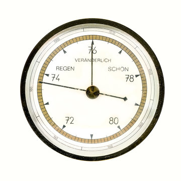 Vintage wall barometer