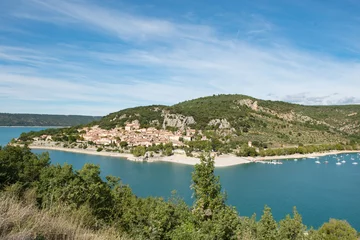 Foto op Canvas French village of Bauduen, Lac de sainte croix, france © acongar