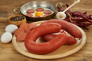 Sausage ( Turkish Sucuk ) concept photo