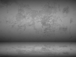 Abstract black background for web design templates, valentine, christmas, product studio room and business report with smooth gradient color. Texture dark floor with old wall.
