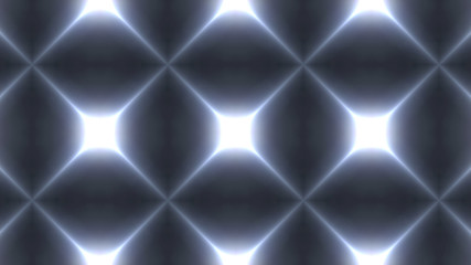 Designer abstract background with glowing individual shapes.