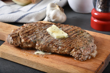Gourmet grilled rib steak