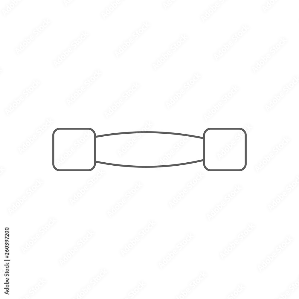 Poster lightweight dumbbells icon. element of sport for mobile concept and web apps icon. outline, thin lin