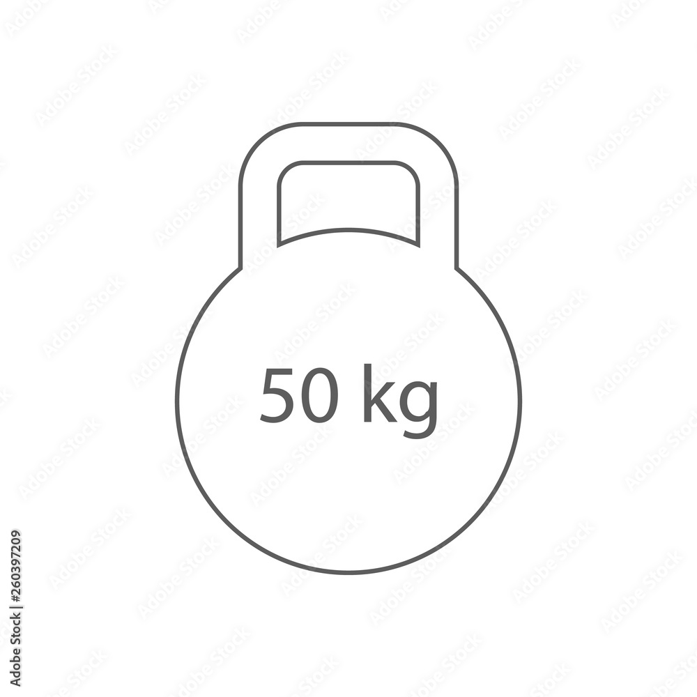 Poster weight icon. element of sport for mobile concept and web apps icon. outline, thin line icon for webs