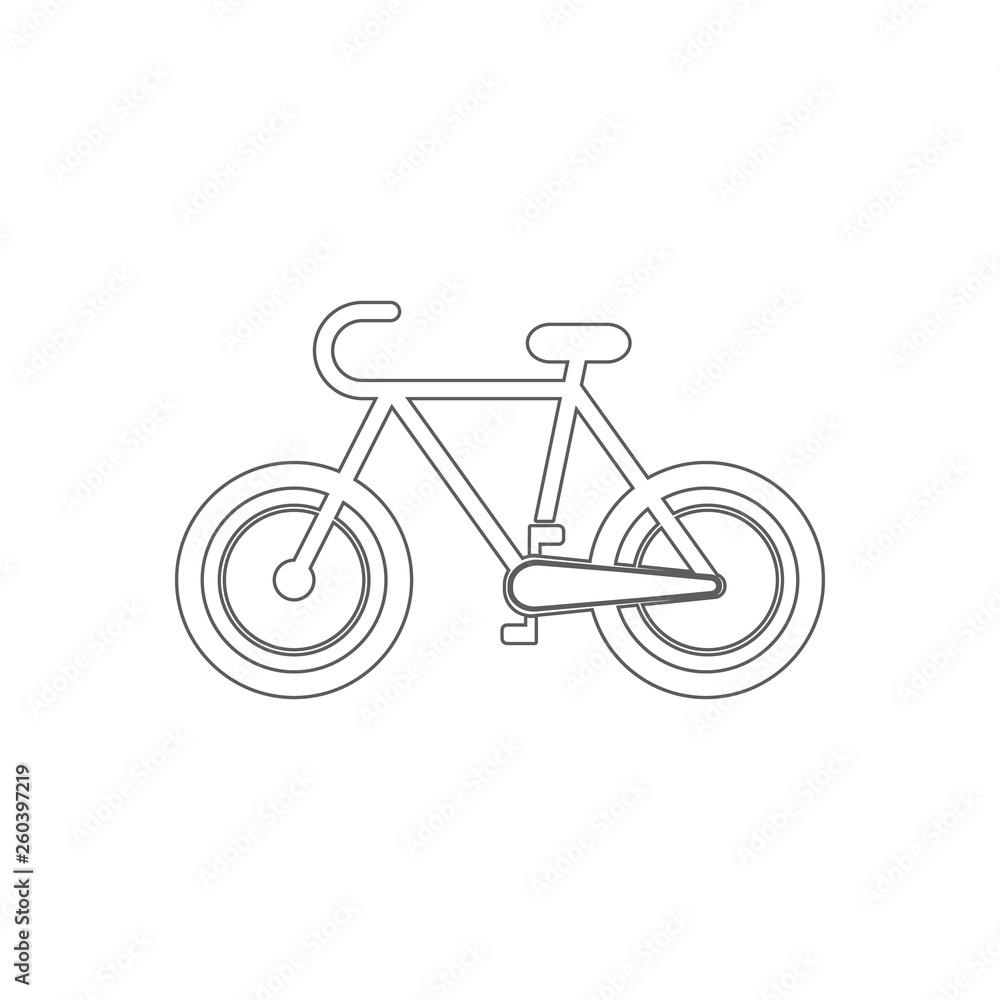 Poster a bike icon. element of sport for mobile concept and web apps icon. outline, thin line icon for webs