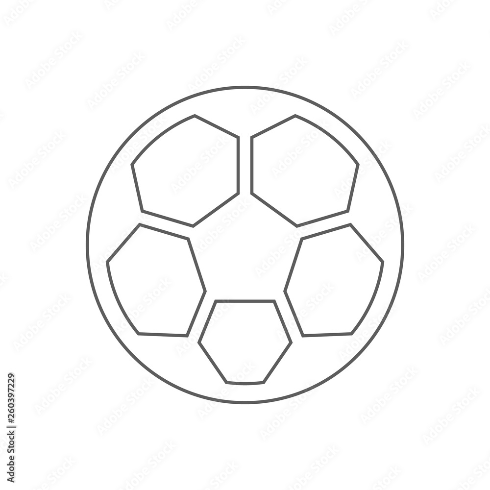 Poster soccer ball icon. element of sport for mobile concept and web apps icon. outline, thin line icon for