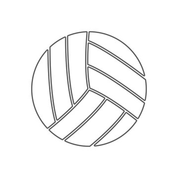 volleyball icon. Element of Sport for mobile concept and web apps icon. Outline, thin line icon for website design and development, app development