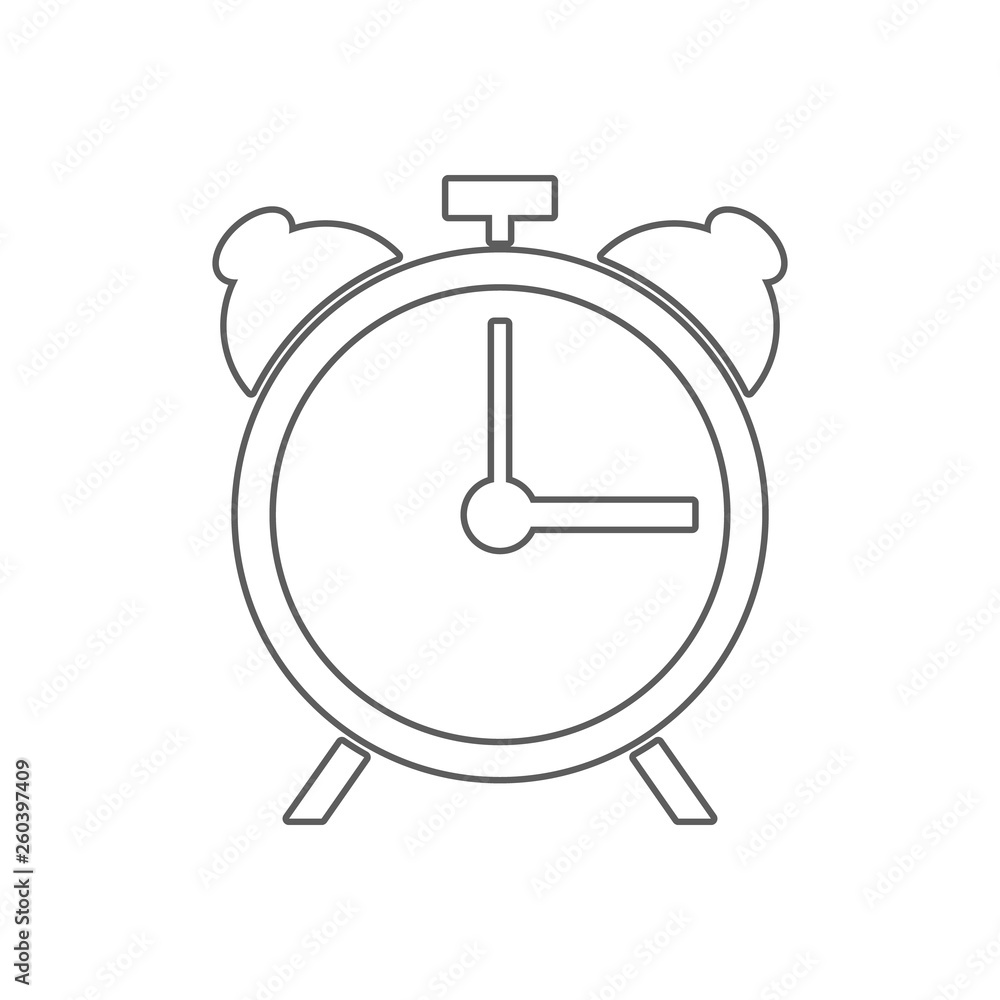 Poster alarm clock icon. element of sport for mobile concept and web apps icon. outline, thin line icon for