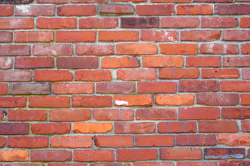 Fototapeta premium facade view of old brick wall background