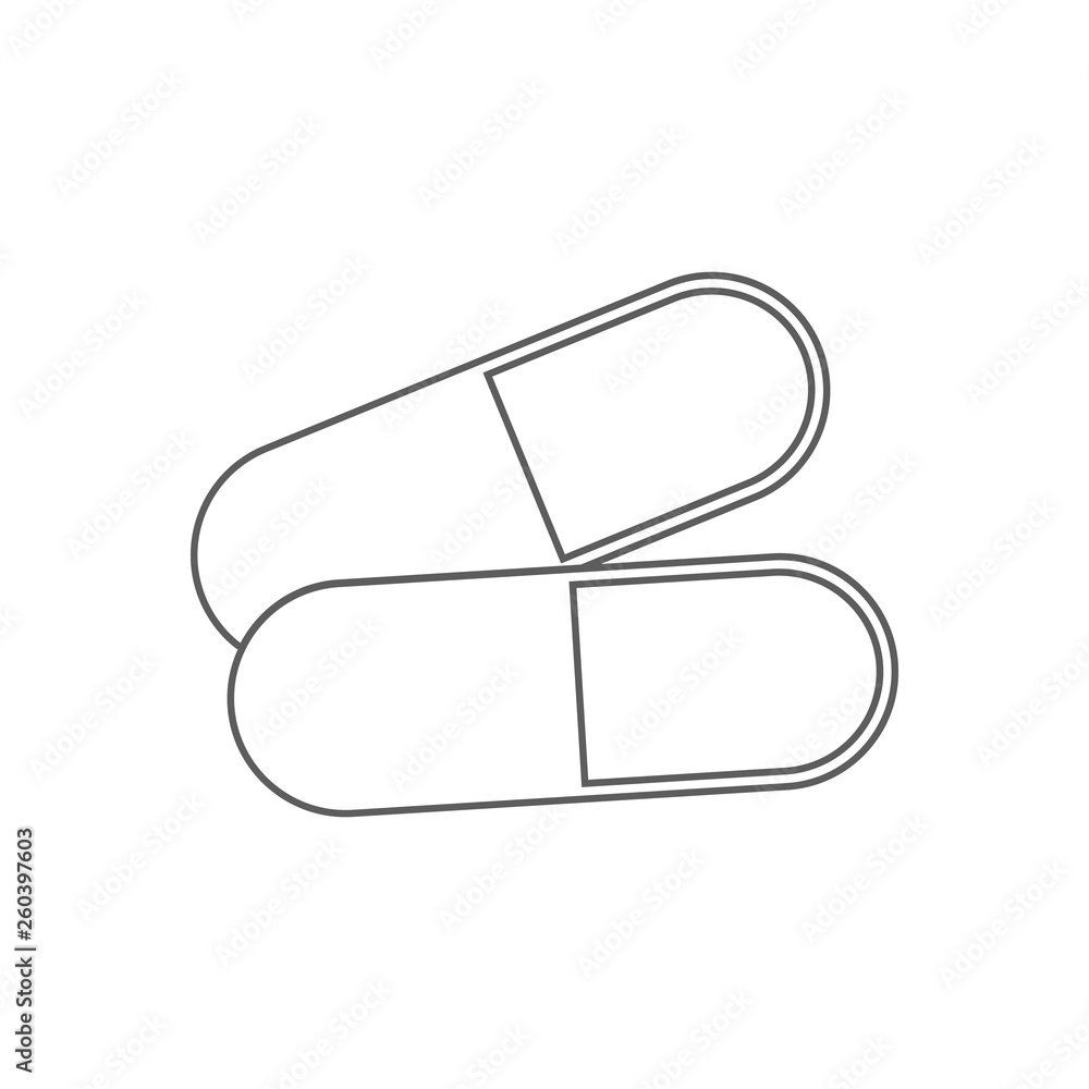 Poster pills icon. element of sport for mobile concept and web apps icon. outline, thin line icon for websi