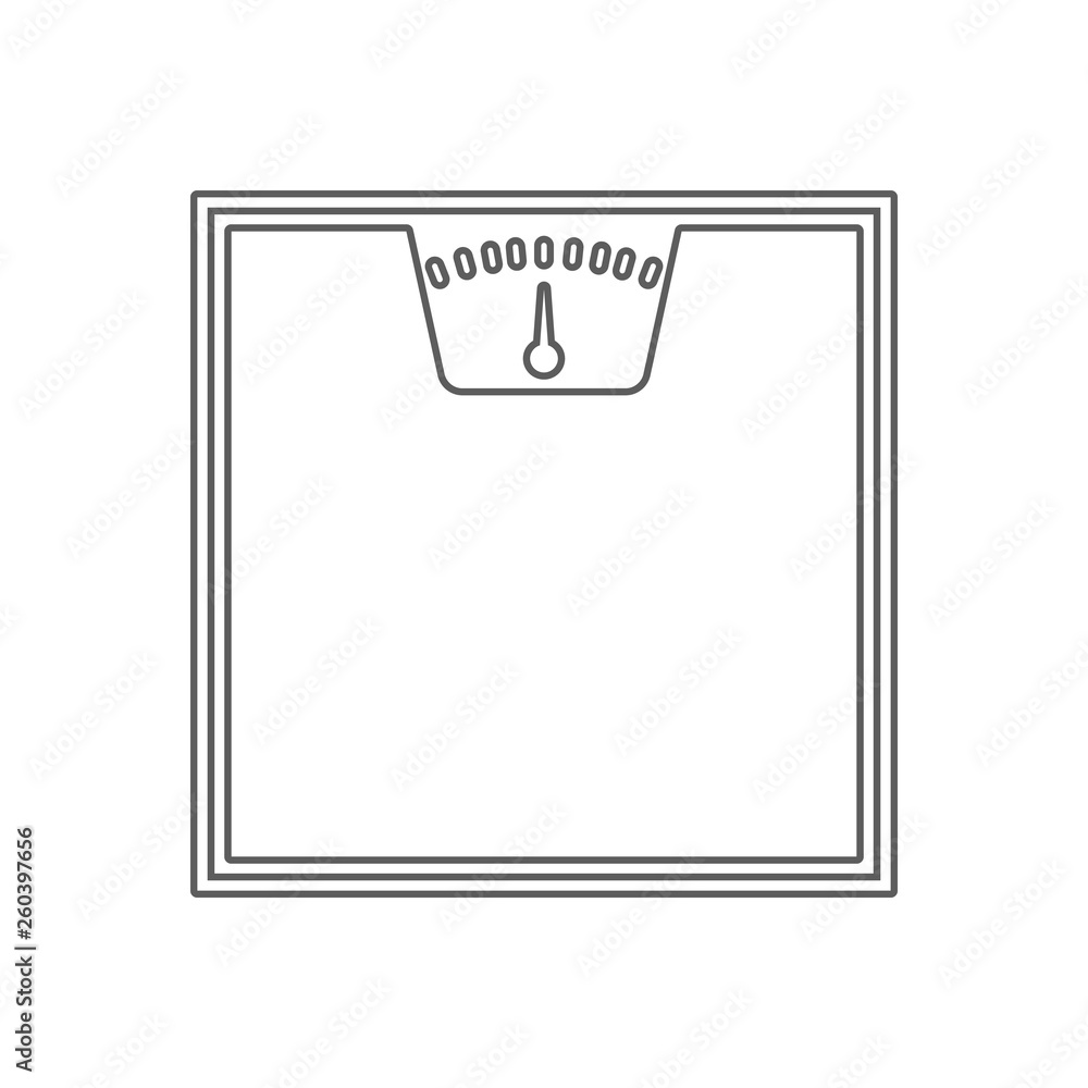 Poster scales icon. element of sport for mobile concept and web apps icon. outline, thin line icon for webs