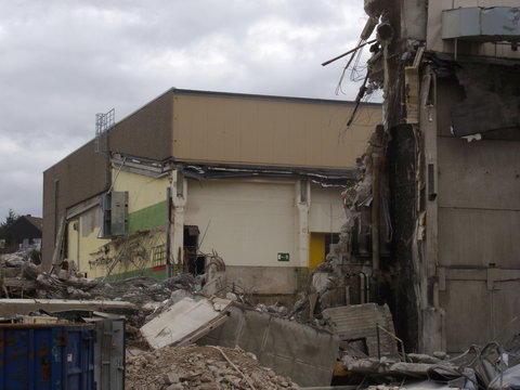 Abriss der Tuchfabrik