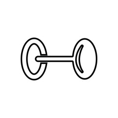 Dumbbell icon. Element of Sport for mobile concept and web apps icon. Outline, thin line icon for website design and development, app development