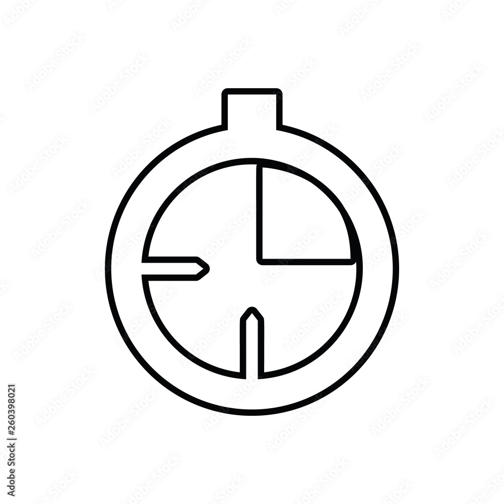 Poster stopwatch icon. element of sport for mobile concept and web apps icon. outline, thin line icon for w