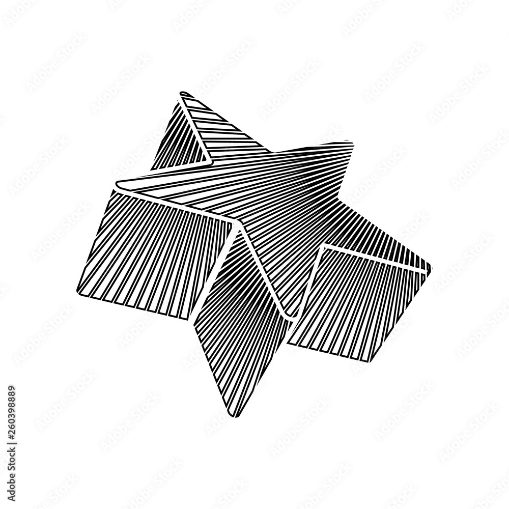 Poster 3d star icon. element of stars for mobile concept and web apps icon. outline, thin line icon for web