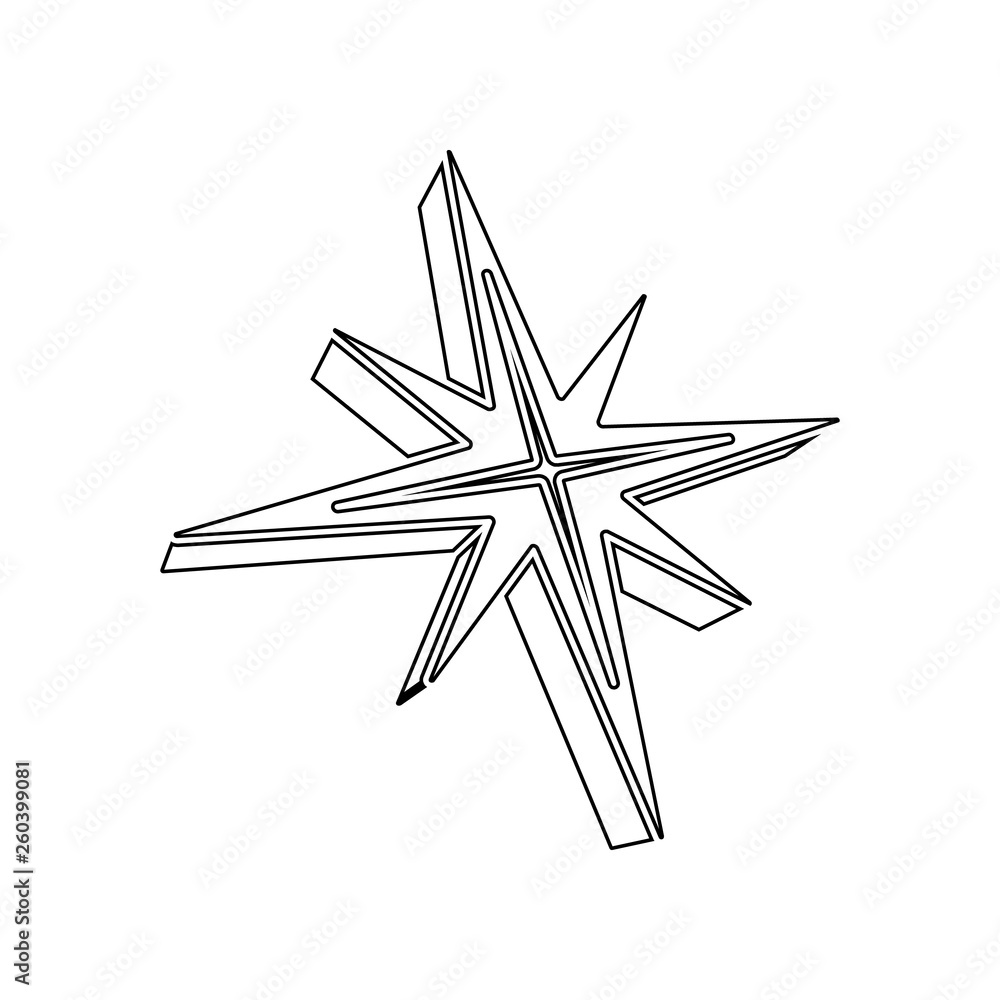 Poster 3d star icon. element of stars for mobile concept and web apps icon. outline, thin line icon for web