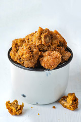 crispy breaded fried mushroom