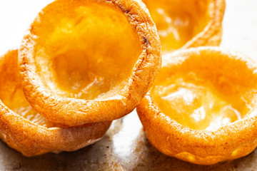 rustic golden english yorkshire pudding