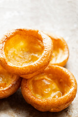 rustic golden english yorkshire pudding