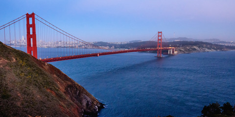 Sunset over Golden Gate