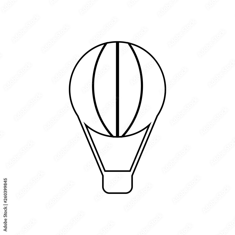 Poster balloon icon. element of transport for mobile concept and web apps icon. outline, thin line icon for