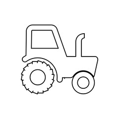 tractor icon. Element of transport for mobile concept and web apps icon. Outline, thin line icon for website design and development, app development