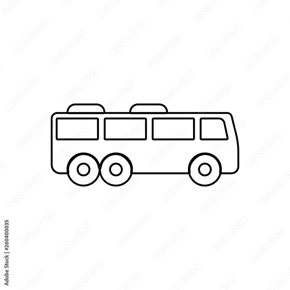 Poster bus icon. element of transport for mobile concept and web apps icon. outline, thin line icon for web