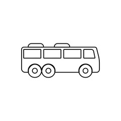bus icon. Element of transport for mobile concept and web apps icon. Outline, thin line icon for website design and development, app development