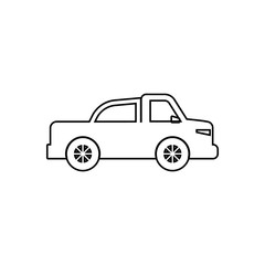pickup icon. Element of transport for mobile concept and web apps icon. Outline, thin line icon for website design and development, app development