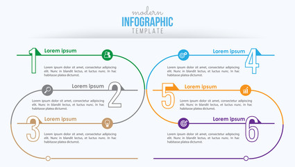 Business infographics design vector and marketing icon, workflow layout, diagram, web design