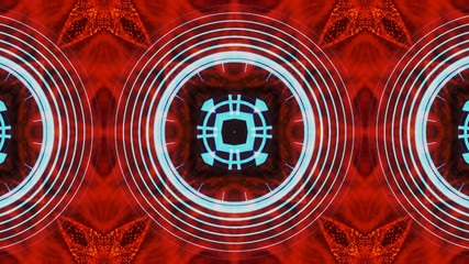 Futuristic HUD sight on an abstract background with highlights.