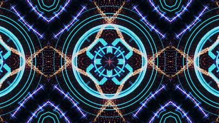 Futuristic HUD sight on an abstract background with highlights.