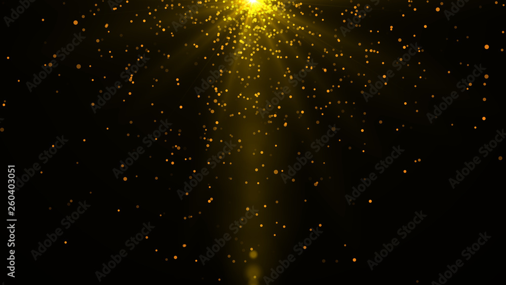 Canvas Prints gold lights shining .golden background with shiny stars and rays.sparkles or particle glitter lighti