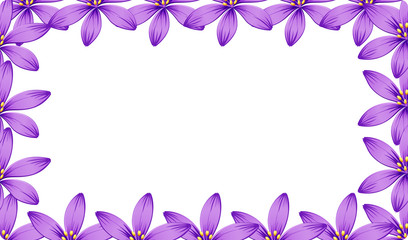 A purple flower frame