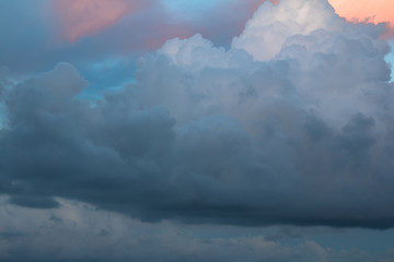 Sky with rain clouds