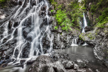 waterfall rocks