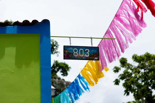 a colorful house in carnival epoch