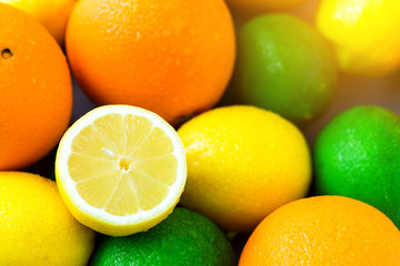 Fototapeta na wymiar Citrus fruit background