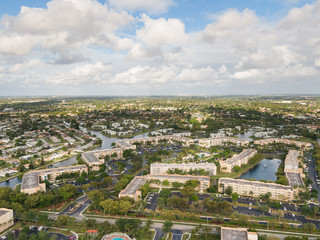 Obraz premium Urban Aerial Photography, South Florida.