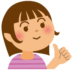 小学生　女の子　表情　グッド