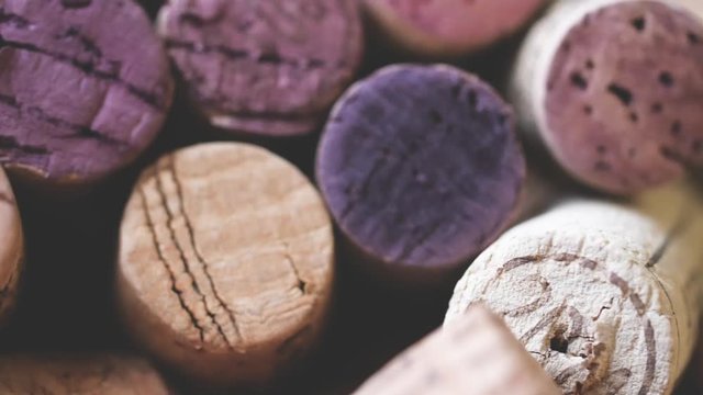 hintergrund aus wein und sekt korken video 