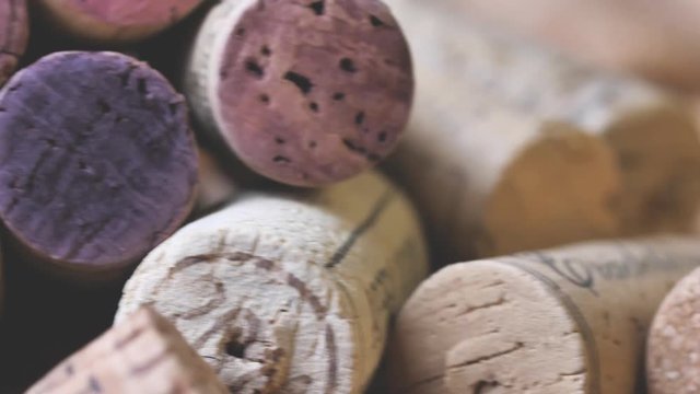 hintergrund aus wein und sekt korken video 
