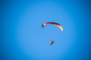 paraglider in the sky