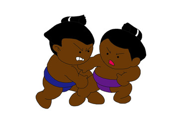 黒人さんのお相撲さん