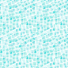 Watercolor seamless pattern of swimming pool tile