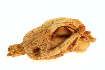 Ginseng on a white background